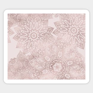 Rose gold mandala - blush pink Sticker